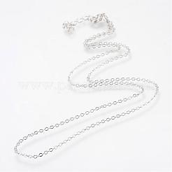 Iron Cable Chains Necklace Making&nbsp;MAK-R016-50cm-P