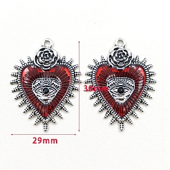 Gothic Style Alloy Resin Pendants&nbsp;PW-WGE8991-01