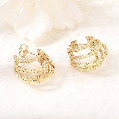 201 Stainless Steel Stud Earrings&nbsp;SA-CBA4A0D-10G