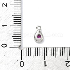 Brass Micro Pave Cubic Zirconia Charms&nbsp;KK-G548-20P