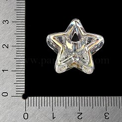 UV Plating Transparent Acrylic European Beads&nbsp;AC-CBA6658-03A