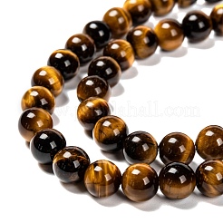 Natural Tiger Eye Beads Strands&nbsp;G-J303-11-8mm