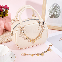 2Pcs Alloy & Brass Bowknot Star Heart Pendant Alloy Cable Chain Bag Decorative Chains&nbsp;HJEW-BBC0001-34