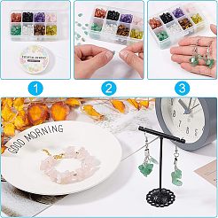 Natural Gemstone and Glass Chip Beads Sets&nbsp;G-NB0001-51