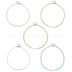 Natural Cultured Freshwater Pearl & Glass Beaded Necklaces for Women&nbsp;NJEW-JN06080