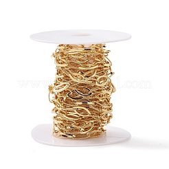 Brass Horse Eye & Oval Link Chains&nbsp;CHC-K013-10G