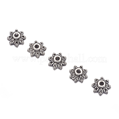 Flower Tibetan Silver Bead Caps&nbsp;X-A475
