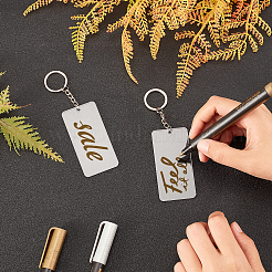 DIY Transparent Acrylic Keychain Clasps Making Kits&nbsp;DIY-BC0001-69