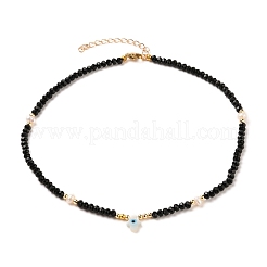 Evil Eye Natural White Shell Beaded Necklaces Sets&nbsp;NJEW-JN03147