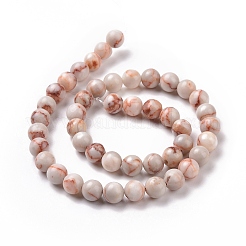 Natural Red Netstone Beads Strands&nbsp;LS-G-F352-8mm