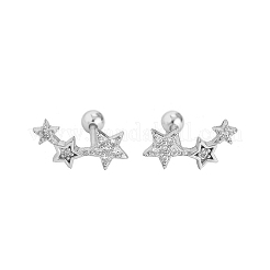S925 Sterling Silver Star Stud Earrings&nbsp;LM4337-2
