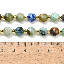 Natural Chrysocolla and Lapis Lazuli Beads Strands&nbsp;GG-CBA3921-B07-8mm