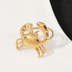 304 Stainless Steel Open Cuff Rings for Women&nbsp;RJEW-U061-01G