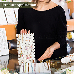 Wood Earring Display Stands&nbsp;EDIS-WH0018-01B