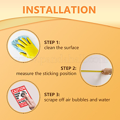 10 Sheets PVC Self-Adhesive Identification Cable Label Pasters&nbsp;STIC-WH0027-070