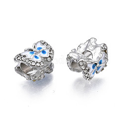Rack Plating Alloy European Beads&nbsp;MPDL-N039-077