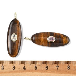 Natural Tiger Eye Pendants&nbsp;G-D357-02C