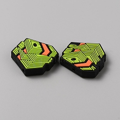 U.S. Dollar Food Grade Eco-Friendly Silicone Focal Beads&nbsp;SIL-CJC0007-02B