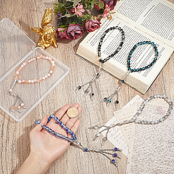5Pcs 5 Colors Alloy Charm Bracelets&nbsp;BJEW-PH0004-68