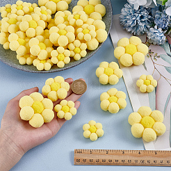 36Pcs 3 Styles Sunflower Yarn Ornament Accessories&nbsp;DIY-NB0014-87A