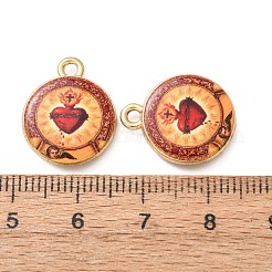 Alloy Printed Pendants&nbsp;AL-CBA7256-18B-G