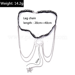 Alloy Rhinestone Sexy Multilayer Tassel Leg Chain&nbsp;WG728BB-09