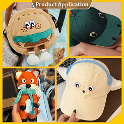 20 Pairs Polyester Cloth Self-adhesive Patches&nbsp;DIY-PH0038-19A