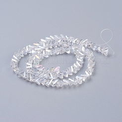 Electroplate Glass Beads Strands&nbsp;EGLA-J146-6mm-AB01