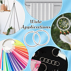 22Pcs Iron Loose Leaf Book Binder Hinged Rings&nbsp;FIND-UN0010-17