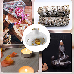 Porcelain Palo Santo Holder Burner&nbsp;AJEW-WH20018-74B