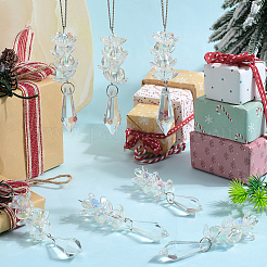 8Pcs Glass Pendants&nbsp;PALLOY-SP00008