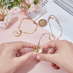2Pcs Stainless Steel Necklaces & Bracelets Sets&nbsp;SJEW-NB00001