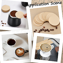 100Pcs Paper Coffee Filters&nbsp;FIND-WH0423-59A