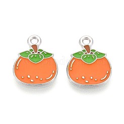 Fruit Alloy Enamel Charms&nbsp;PALLOY-S058-01P-21