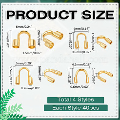 160Pcs 4 Styles Wire Guardian and Protectors&nbsp;KK-ME0002-77