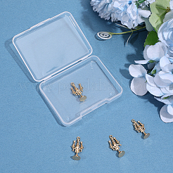 8Pcs Brass Micro Pave Cubic Zirconia Pendants&nbsp;KK-SC0007-85