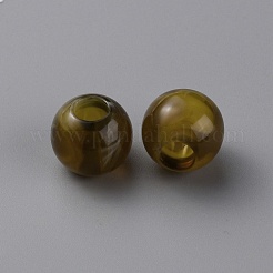 Acrylic European Beads&nbsp;OACR-WH0028-18F