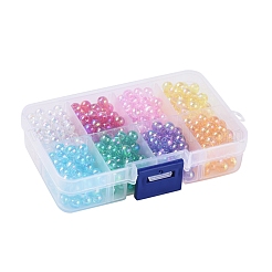 8 Colors Eco-Friendly Transparent Acrylic Beads&nbsp;MACR-X0020-04-6mm