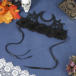 Felt Cloth and Alloy Headwear Crown&nbsp;OHAR-WH20020-01B