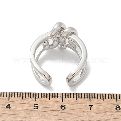 Brass Adjustable Cuff Rings for Women&nbsp;RJEW-C129-03P