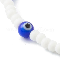 Glass Beads & Handmade Lampwork Beads Stretch Bracelets for Kid&nbsp;BJEW-JB06475-02