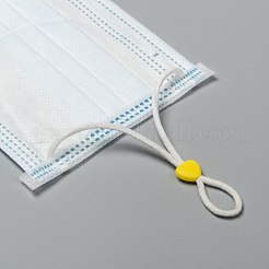 Heart PVC Plastic Cord Lock for Mouth Cover&nbsp;KY-D013-04C