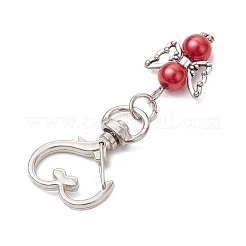 Angel Glass Pearl Pendant Decoration&nbsp;HJEW-JM02597-01