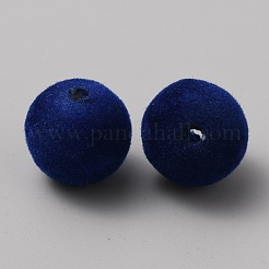 Flocky Acrylic Beads&nbsp;FIND-WH0162-14