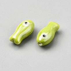 Handmade Porcelain Beads&nbsp;PORC-WH0023-003F