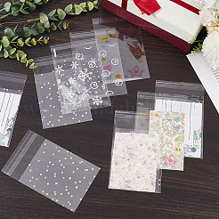 4Sets 4 Styles Rectangle Printed OPP Cellophane Bags&nbsp;ABAG-CN0001-14