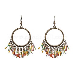 Alloy & Glass Chandelier Earrings for Women&nbsp;WG7E42B-01