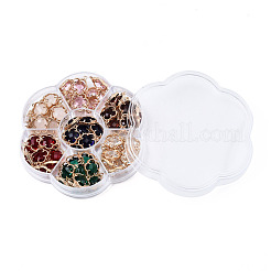 70Pcs 7 Colors K9 Glass Connector Charms&nbsp;GLAA-N038-18