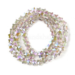 Electroplate Transparent Glass Beads Strands&nbsp;EGLA-U004-03A-HP05