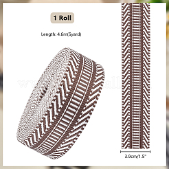 5 Yards Ethnic Style Polyester Jacquard Striped Ribbon&nbsp;OCOR-PH0004-17B